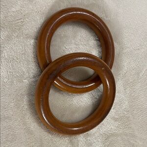 Vintage Brown Wooden Bangles 🌼